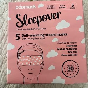 Pop mask sleepover rose scented self warming sleep mask (5pack)
